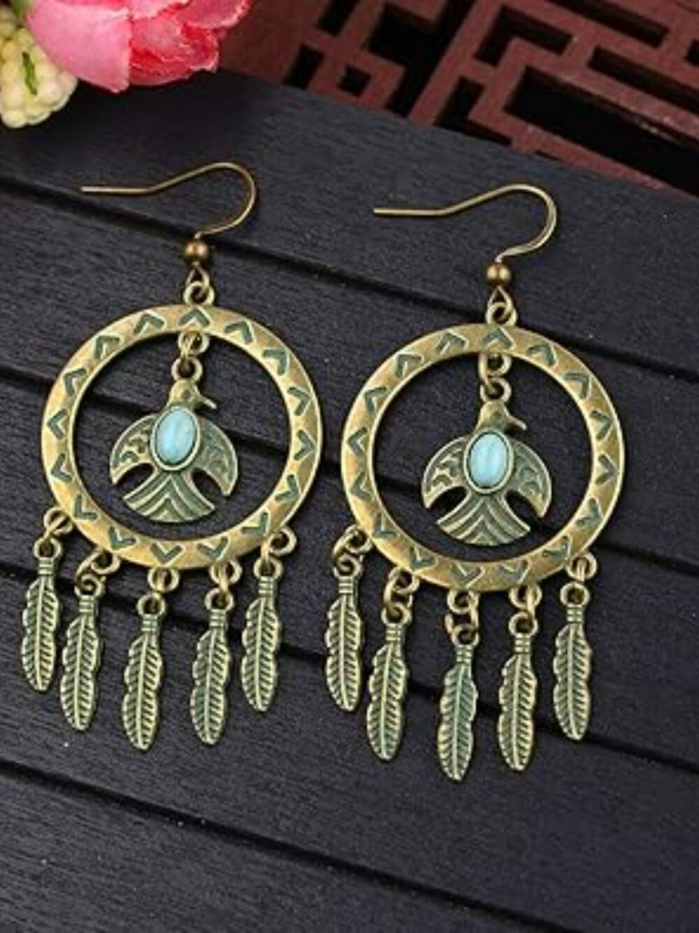 NEW Bohemian Dream Catcher Feather Earrings Bohemian Western‎ Boho Fashion Set